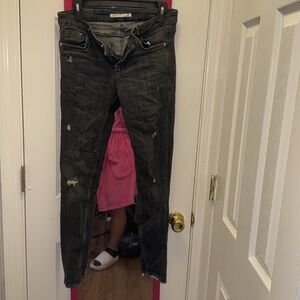 Zara distressed jeans
